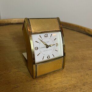 Vintage Alarm Clock - gold tone
